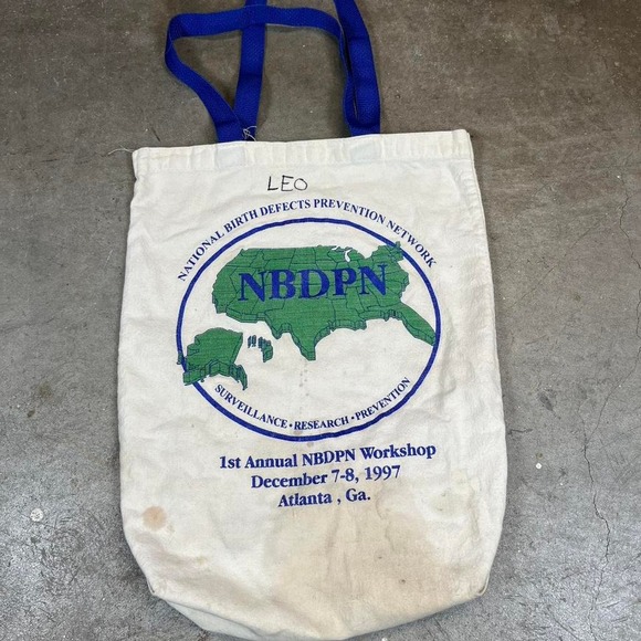 American Vintage Other - Vintage‎ 90s NBDPN national birth defects prevention network tote bag